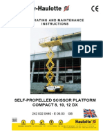 Self-Propelled Scissor Platform COMPACT 8, 10, 12 DX: Operating and Maintenance Instructions
