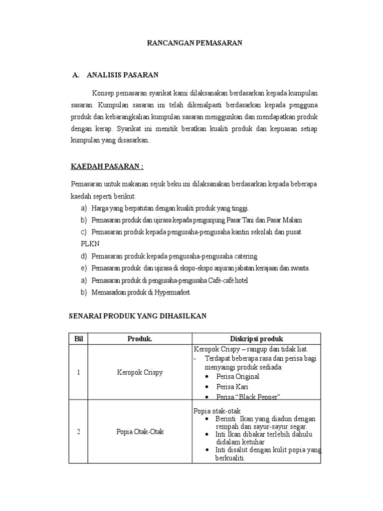 Analisis dan Pengenalpastian Sasaran Pasaran untuk Kursus Online