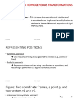 Rigid Motions and Homogeneous Transformations