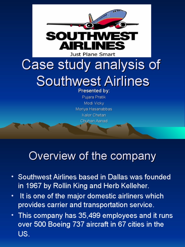 Southwest airlines case study slideshare picture