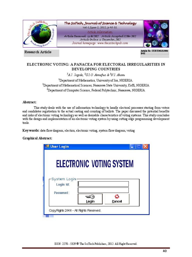 online voting system research paper ieee