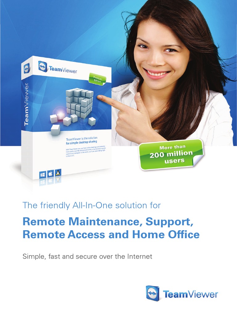 TeamViewer Remote Control Brochure en PDF | PDF | Installation ...