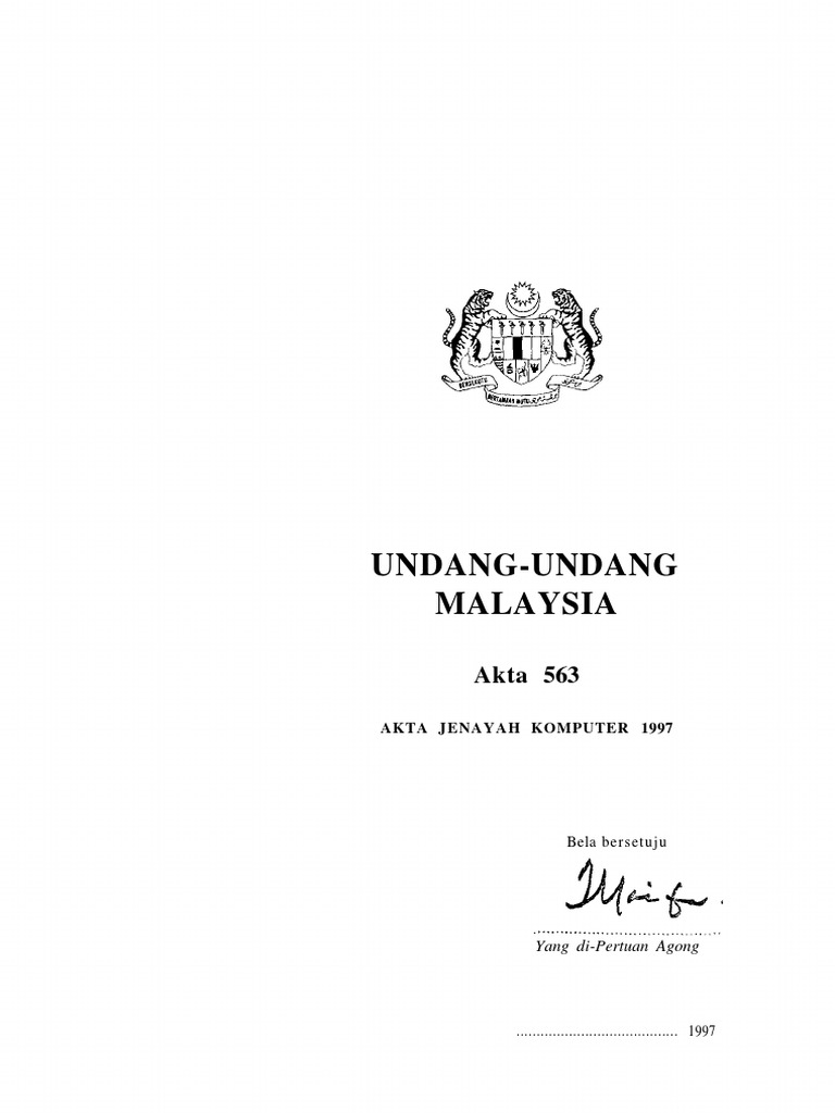AKTA-563 Jenayah Komputer  PDF