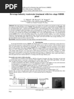 Beverage industry wastewater treatment with two–stage MBBR plant