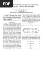 A Class of Time-Frequency Product Optimized Biorthogonal Wavelet Filter Banks