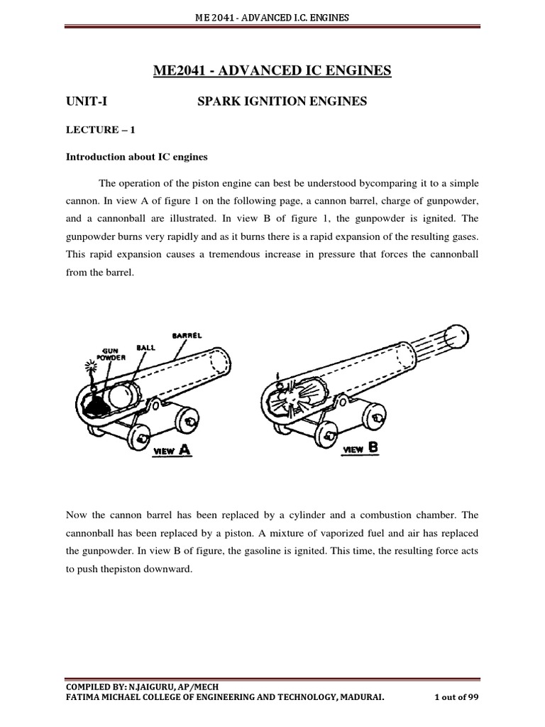 Advanced IC Engines Overview and Mixture Requirements | PDF | Internal ...
