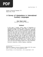 Download A Survey of Interjections in Artificial Auxiliary Languages by Alan R Libert by Alan Libert SN260007128 doc pdf