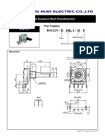 R1612N - B 10K, L-20 F: 16mm Insulated Shaft Potentiometers