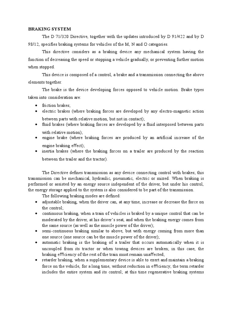 Braking System | PDF | Brake | Vehicles