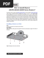 Download How to Install Huawei AR150-AR160-AR200 Series Routers by Elizabeth Rich SN260009943 doc pdf