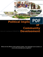 Political Implications of Community Development: Sylva AA Irnadiastputri 0906657256
