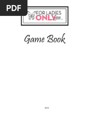 Bridal Shower Game Book