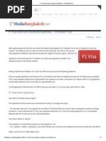 Download F1 Visa Interview Questions Questions - US Student Visa by Sarwat Shaheen SN260014992 doc pdf