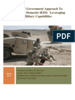 Whole of Government Approach To Countering Domestic IEDS: Leveraging Military Capabilities