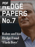 Hedge Paper No.7: Rahm and His Hedge Fund 'Flash Boys'