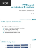 KVM/arm64 Architectural Evolutions