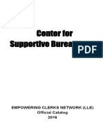Center for Supportive Bureaucracy Official Catalog 2015