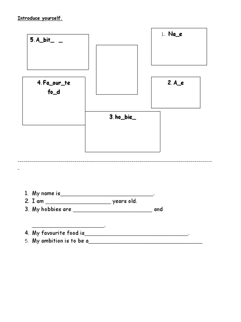 Self Introduction Template PDF | PDF