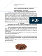 Flaxseed - Bioactive Compound and Health Significant