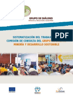 Sistematización del trabajo de la Comisión de Consulta Previa del Grupo de Diálogo, Minería y Desarrollo Sostenible (GDMDS)