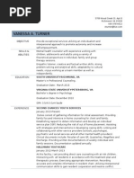 vturner resume 2015