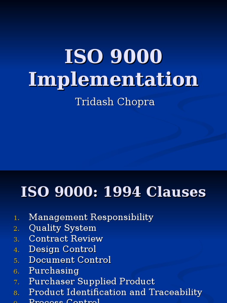 ISO 9000 Quality Management Overview | PDF | Iso 9000 | Quality ...