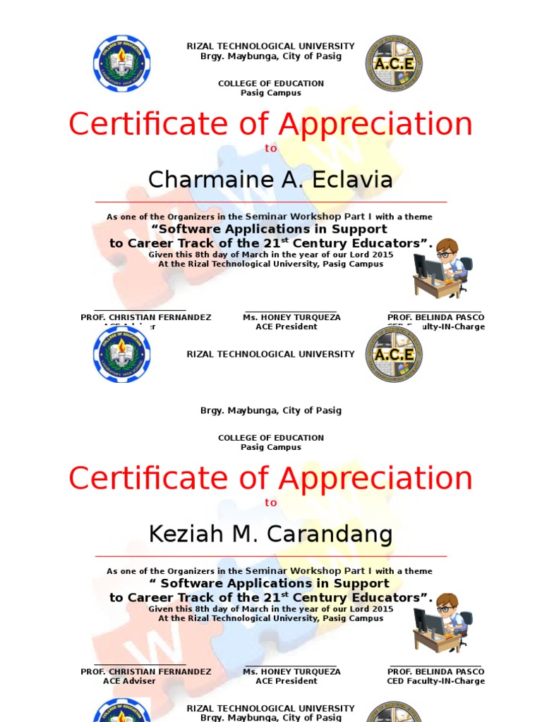 Seminar report front page format doc picture