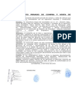 Documento Privado de Compra y Venta de Vehiculo