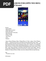 Download Custom Rom for Oppo Neo r831 Xperia z4 Xtreme by   SN260040997 doc pdf