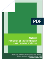 Anexo: Principios de Sustentabilidad para Orientar Políticas