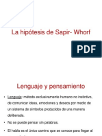 La Hipc3b3tesis de Sapir Whorf