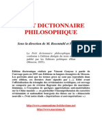 Petit Dictionnaire Philosophique Moscou 1955