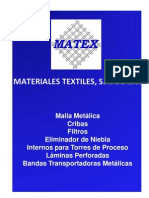 Catalogo - MATEX - Mallas