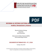 REFORMA AL SISTEMA ELECTORAL BINOMINAL., Mauricio Morales