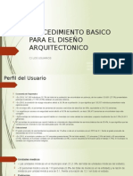 Procedimiento Basico para El Diseño Arquitectonico