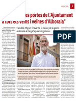 Entrevista A L'alcalde D'alboraia, Miguel Chavarría