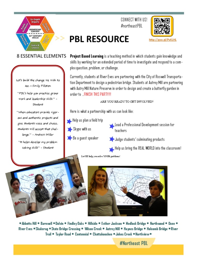 Engage in Project Based Learning | PDF | Project Based Learning | Change