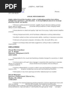Download Visual Resume Old Format by Matthew Johnson SN26005475 doc pdf