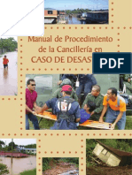 Panama - 2009 - Manual On Procedures For The Foreign Ministry in The Case of Disasters