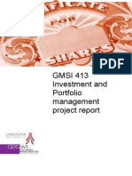 Investment & Portfolio Management Report