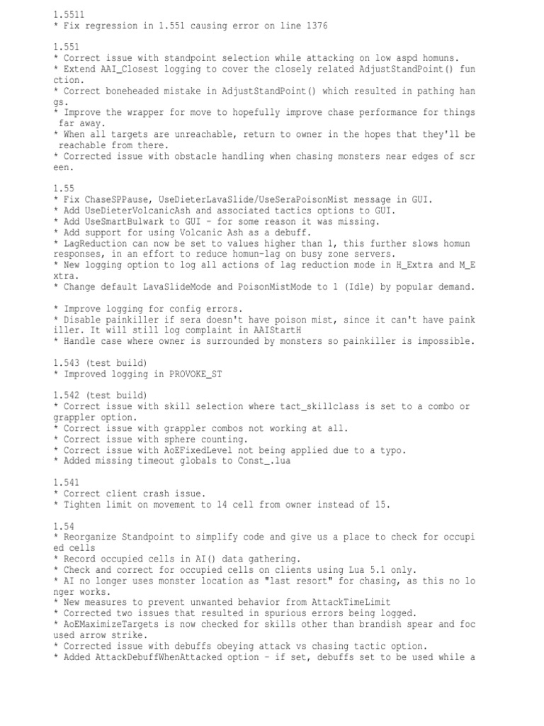 Change Log | PDF | Software Bug | Artificial Intelligence