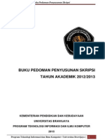 Buku Pedoman Skripsi Program Teknologi Informasi dan Ilmu Komputer Universitas Brawijaya