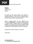 Modelo carta de retiro de servicios