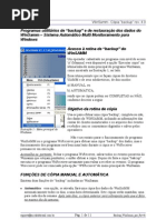 Instruções de "Backup" do pograma  WinSamm - Português-Br Rev41