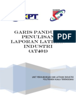 Garis Panduan Penulisan Laporan Latihan Industri