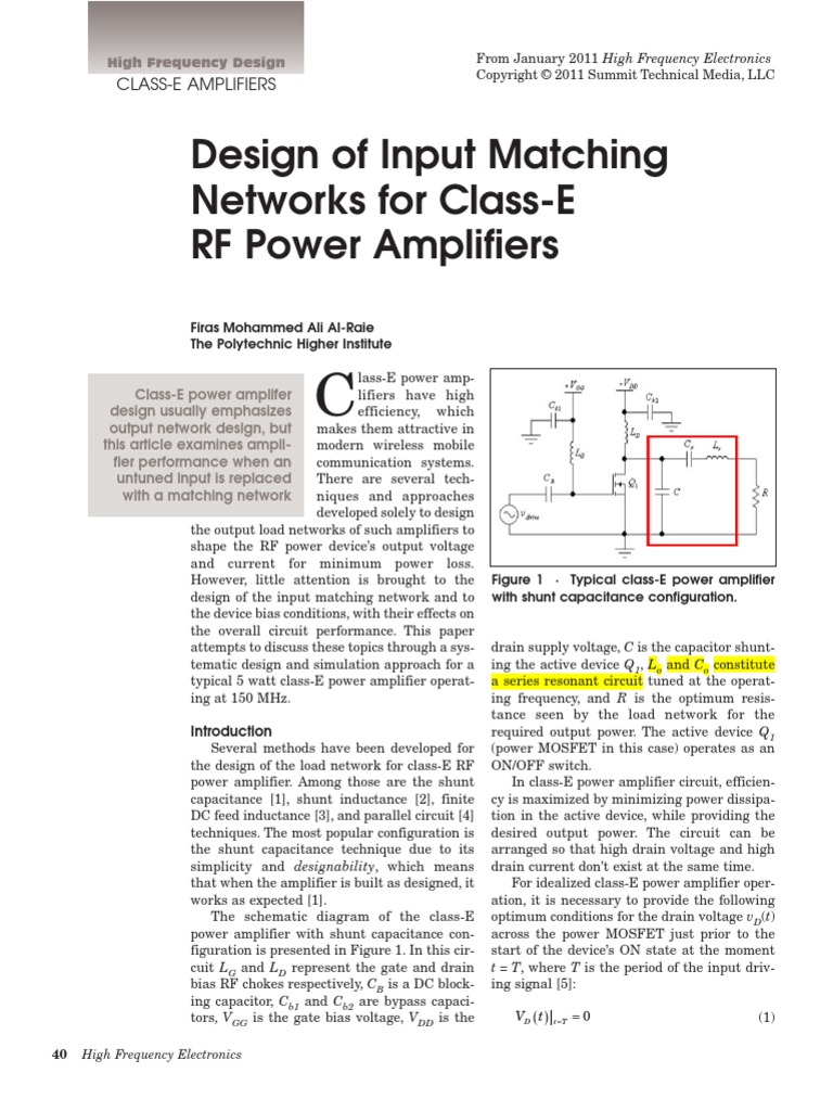HFE0111 Firas PDF Amplifier Field Effect Transistor