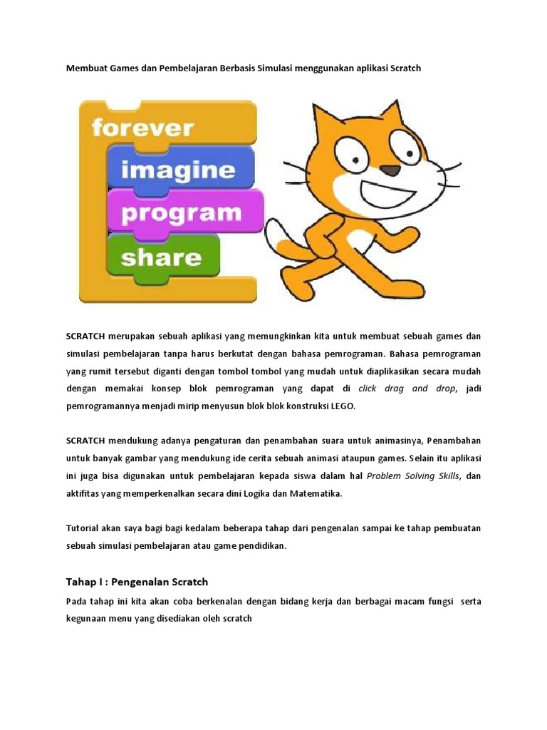 Modul Tahap I (Scratch Programming) | PDF | Komputer