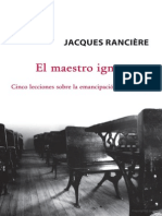 Rancière, J. - El Maestro Ignorante. Libros Del Zorzal, 2007