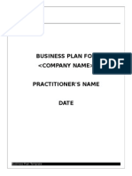 Business Plan Template