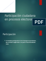 Participación Ciudadana en Procesos Electorales